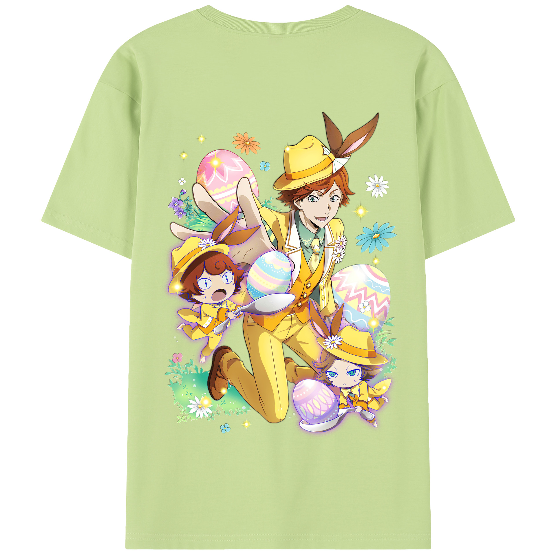 （画像用） 文豪ストレイドッグス Bungo Stray Dogs 綿100％半袖Tシャツ（背面プリント）